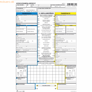 4002871286602 - 25 x Europäischer Verkehrsunfallbericht A4 selbstdurchschreibend