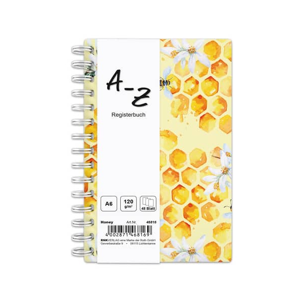 4002871468169 - Notizbuch 46816 Notizbuch Honey A6 liniert 120g 48 Blatt   96 Seiten 4002871468169 RNK