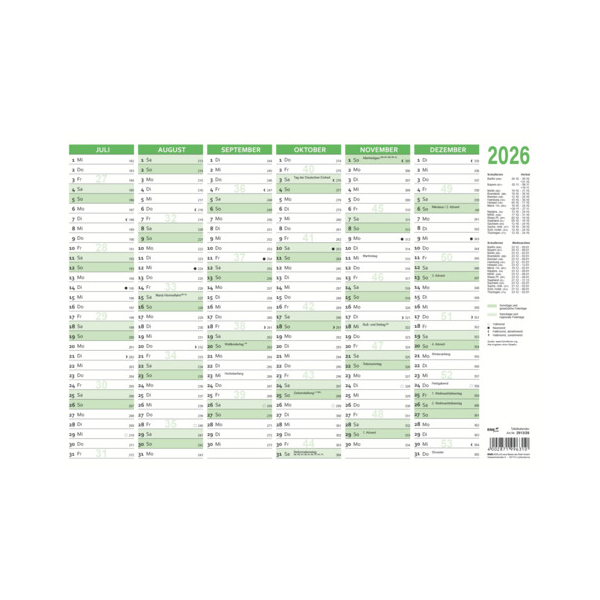 4002871996310 - Tafelkalender 2913 26  4002871996310 RNK 4002871996310 - Tafelkalender 2913 26  4002871996310 RNK