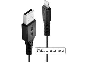 4002888312936 - USB-Kabel usb 20 Apple Lightning Stecker usb-a Stecker 300 m Schwarz 31293 - Lindy