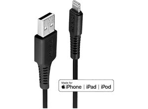 4002888313193 - USB-Kabel usb 20 Apple Lightning Stecker usb-a Stecker 050 m Schwarz 31319 - Lindy