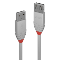 4002888367141 - USB-Kabel usb 20 usb-a Stecker usb-a Buchse 300 m Grau 36714 - Lindy