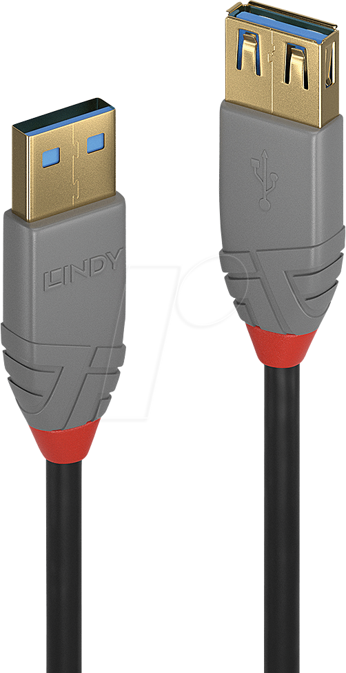 4002888367615 - LINDY USB-Kabel USB 32 Gen1 (USB 30   USB 31 Gen1) USB-A Stecker USB-A Buchse 100 m Schwarz 36