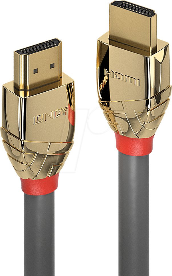 4002888378642 - 5m High Speed hdmi Kabel Gold Line - Kabel - Digital Display Video (37864) (37864) - Lindy