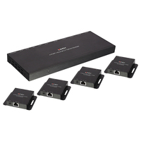 4002888381550 - LINDY Cat6 HDMI & IR Splitter Extender with Loop Out - Video- Audio- Infrarot-Übertrager