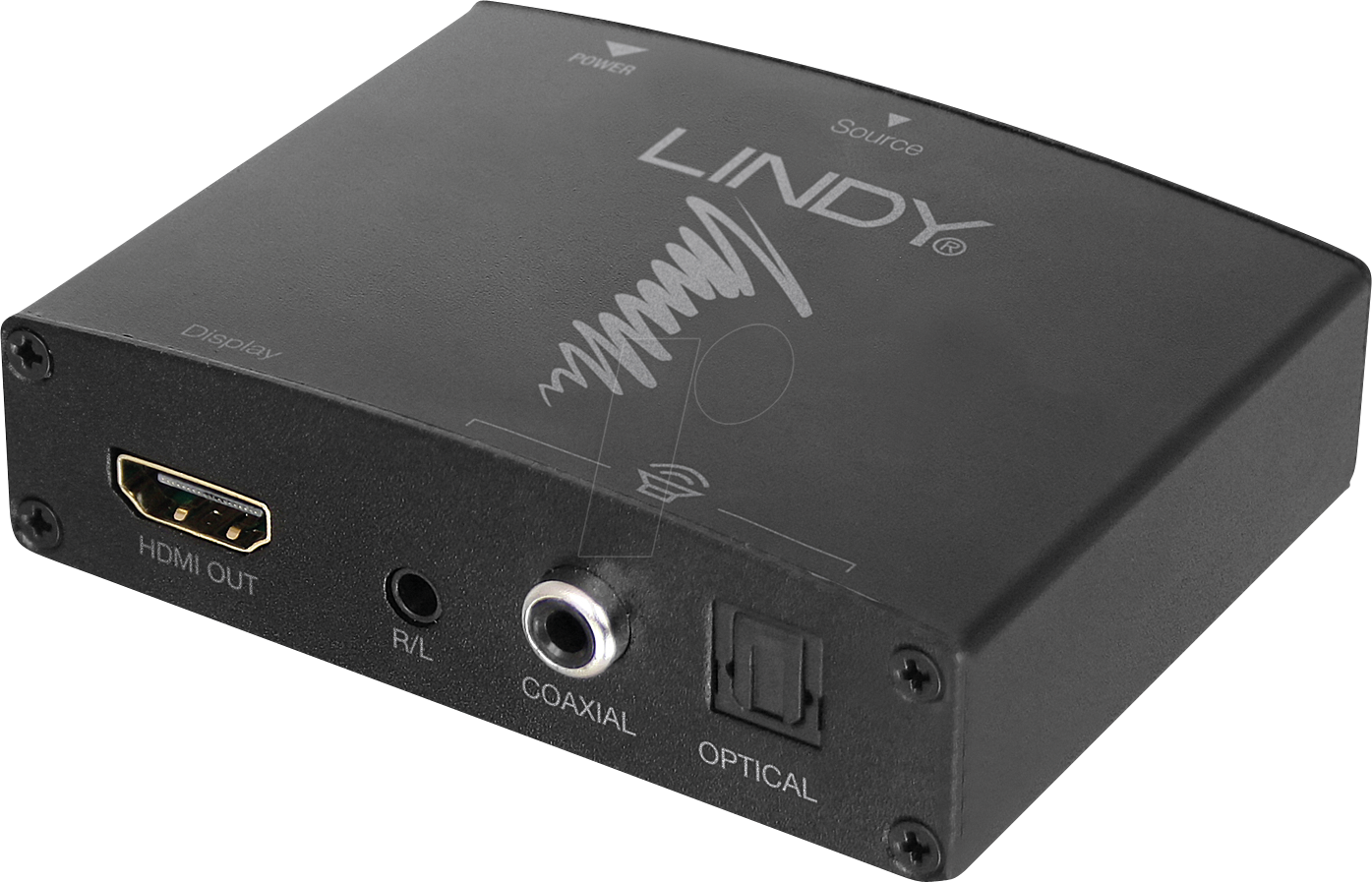 4002888381673 - LINDY LINDY HDMI 4K Audio Extractor mit Bypass HDMI-Splitter 4096 x 2160 Pixel Schwarz