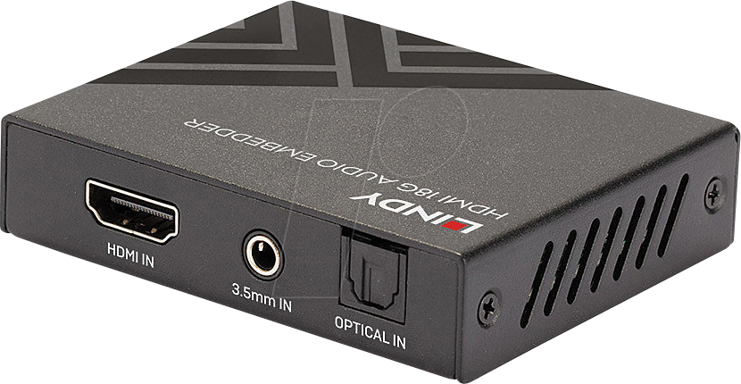 4002888382038 - LINDY AV Konverter LINDY HDMI 18G Audio Embedder [HDMI Toslink Klinke - HDMI] 3840 x 2160 Pixel