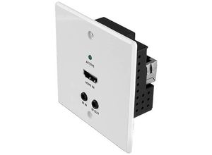 4002888383479 - LINDY 70m Cat6 HDMI 4K60 IR & RS-232 HDBaseT UK Wall Plate Extender Transmitter HDMI® IR (35 mm Klinke) Extender (Verlängerung) 70 m