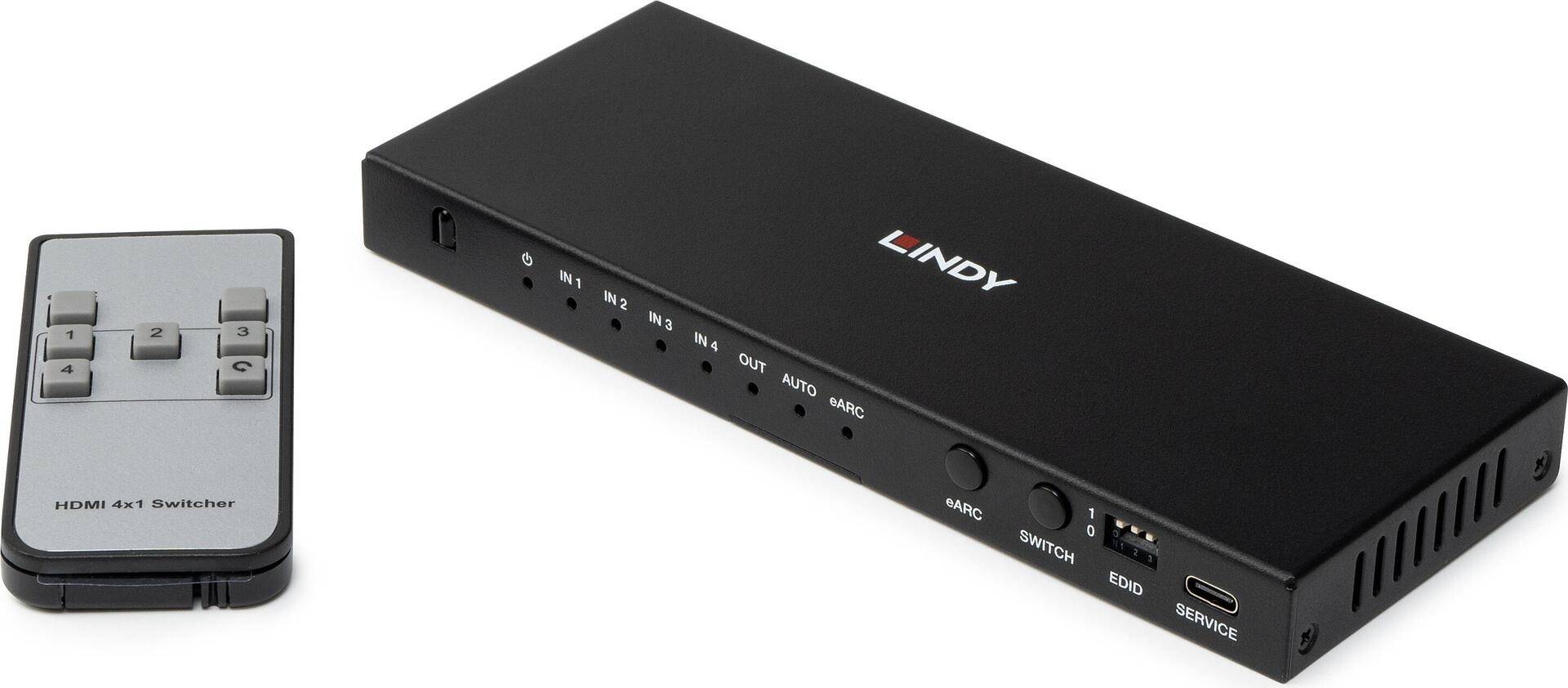 4002888383868 - LINDY 4 Port HDMI 8K60 Switch mit eARC 4002888383868 - LINDY 4 Port HDMI 8K60 Switch mit eARC