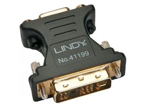 4002888411998 - LINDY Monitoradapter DVI   VGA Kompakter kabelloser Adapter zum Anschluss eines VGA-Monitors an eine DVI-I-Schnittstelle mit DVI-I A-Stecker an