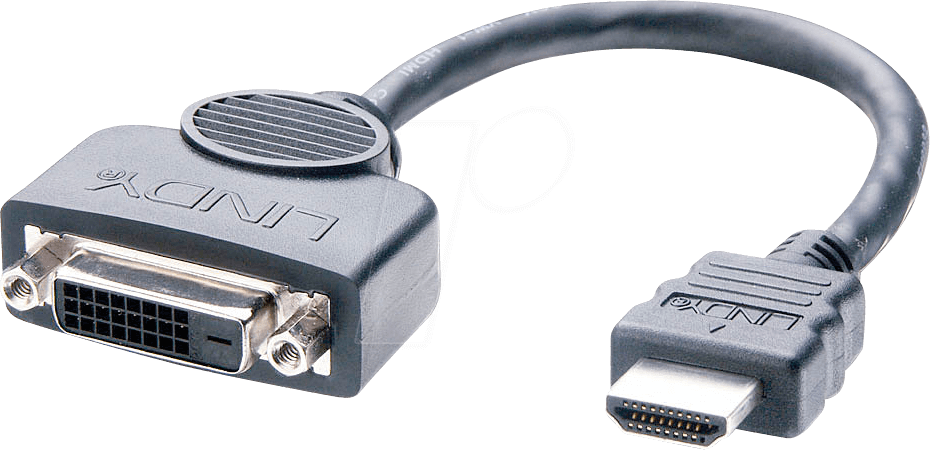 4002888412278 - Hdmi Stecker  dvi-d Buchse Adapterkabel 02m (41227) - Lindy