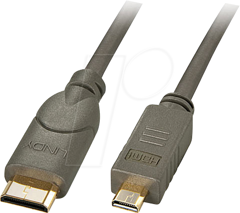 4002888413428 - High Speed HDMI Cable - HDMI-Kabel mit Ethernet - mikro HDMI männlich zu mini HDMI männlich - 15 m - abgeschirmt