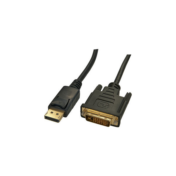 4002888414913 - 41491 Video Kabel Adapter 2 m DisplayPort hdmi Schwarz - Video Kabel Adapter (2 m DisplayPort hdmi Gold Schwarz 27 Gbit s) - Lindy