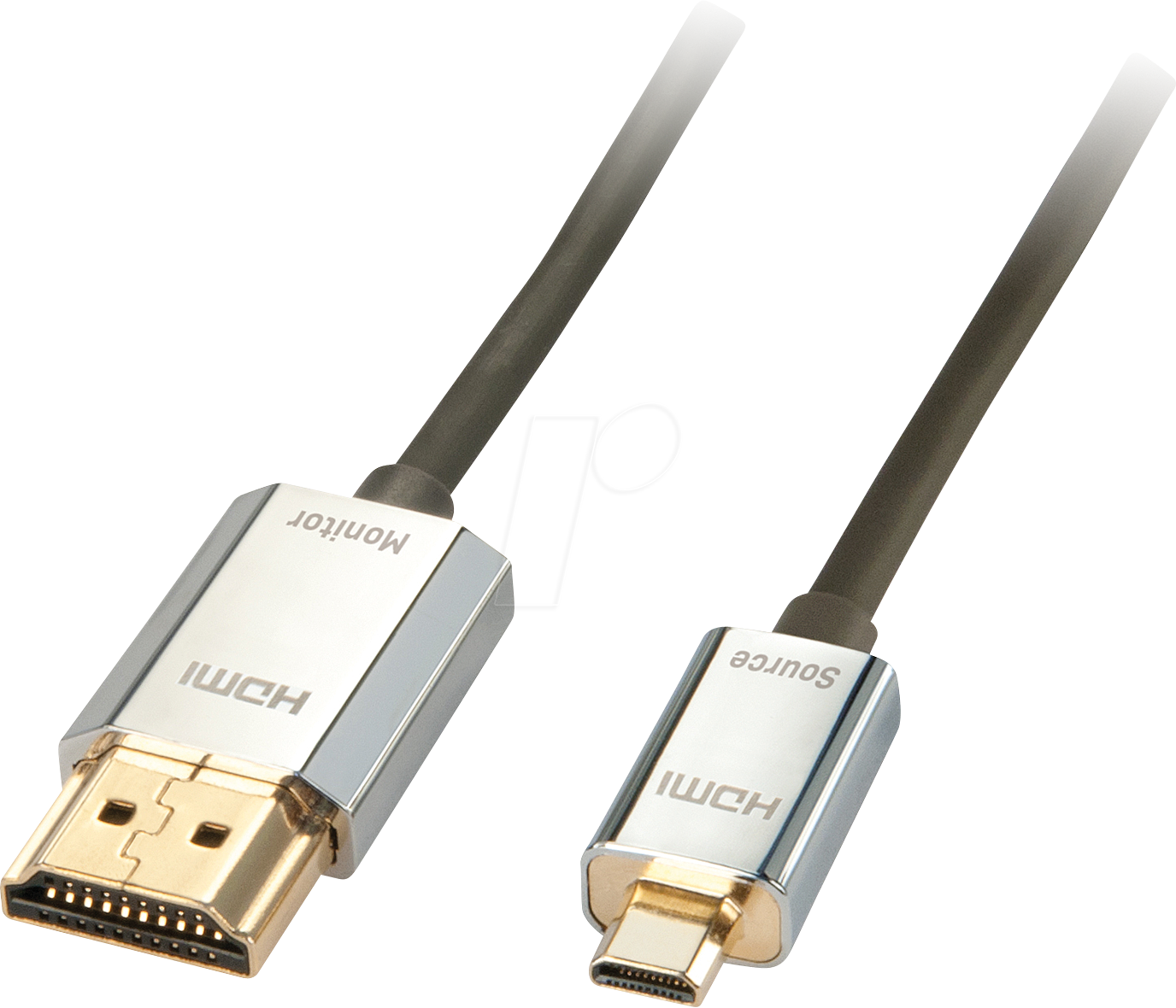 4002888416795 - LINDY HDMI Anschlusskabel HDMI-Micro-D Stecker HDMI-A Stecker 450 m Schwarz 41679 HDMI-Kabel