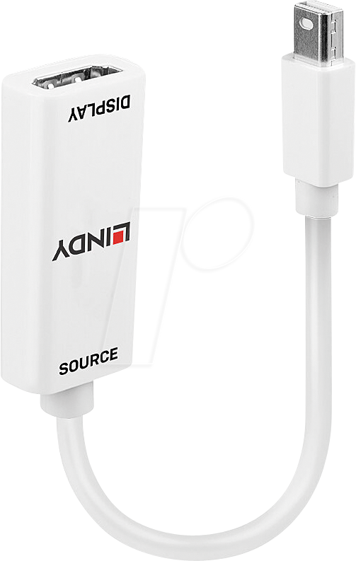 4002888417198 - LINDY 41719 HDMI   Mini-DisplayPort Konverter [1x HDMI-Buchse - 1x Mini-DisplayPort Stecker] Weiß