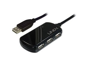 4002888427814 - LINDY 42781 - USB 20 Hub 4 Port Verlängerung aktiv Daisy Chain 8 m