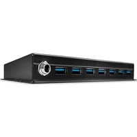 4002888431286 - LINDY 7 Port USB 30 Metall Hub 7 Port USB 30-Hub Schwarz