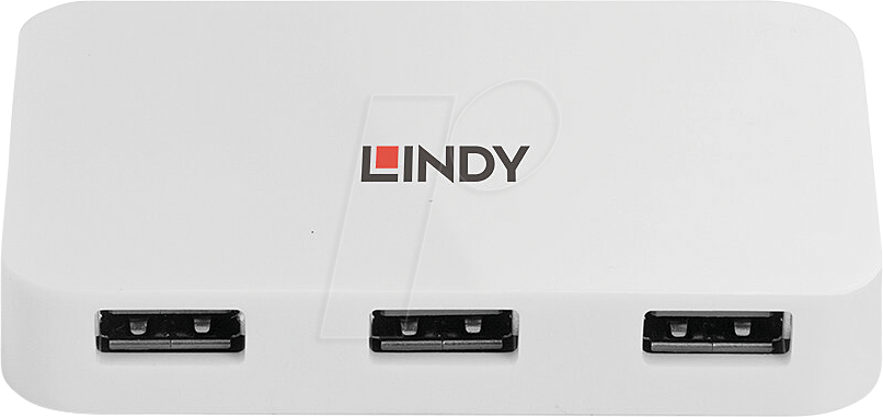 4002888431439 - LINDY LINDY USB 31 30 Hub Basic 4 Port 4 Port USB 32 Gen 1-Hub (USB 30) Weiß