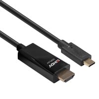 4002888433174 - LINDY Anschlusskabel USB-C® Stecker HDMI-A Stecker 1000 m Schwarz 43317 4K UHD USB-C®-Displaykabel