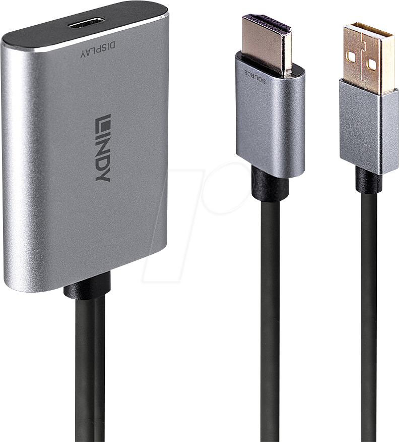 4002888433471 - Usb 20 Konverter [1x HDMI-Stecker - 1x usb-c® Buchse] 43347 03 m - Lindy