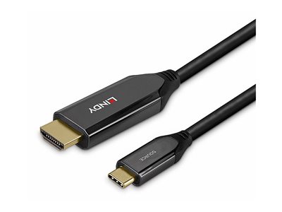 4002888433693 - LINDY USB-C® Adapterkabel USB-C® Stecker HDMI-A Stecker 300 m Schwarz 43369 HDMI-Kabel