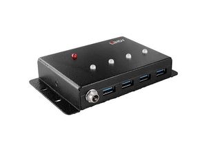 4002888433747 - LINDY 443492 4 Port USB 32 Gen 1-Hub (USB 30) Schwarz