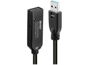 4002888433754 - LINDY USB-Kabel USB 32 Gen1 (USB 30   USB 31 Gen1) USB-A Stecker USB-C® Buchse 2000 m Schwarz 43375