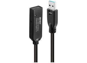 4002888433761 - LINDY USB-Kabel USB 32 Gen1 (USB 30   USB 31 Gen1) USB-A Stecker USB-C® Buchse 1000 m Schwarz 43376