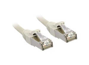 4002888455879 - 45587 RJ45 Netzwerkkabel Patchkabel cat 6 s ftp 1000 m Grau mit Rastnasenschutz 1 St - Lindy