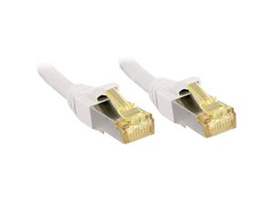 4002888473217 - LINDY 47321 RJ45 Netzwerkkabel Patchkabel CAT 6a (Rohkabel CAT 7) S FTP 050 m Weiß mit Rastnasensc