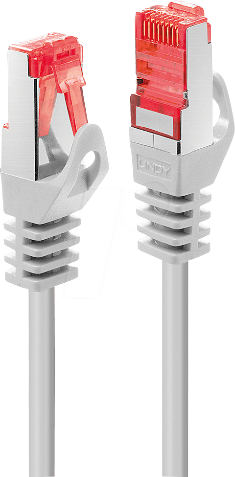 4002888473415 - LINDY 47341 RJ45 Netzwerkkabel Patchkabel CAT 6 S FTP 050 m Grau 1 St