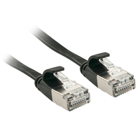 4002888474801 - 47480 RJ45 Netzwerkkabel Patchkabel cat 6a u ftp 030 m Schwarz mit Rastnasenschutz 1 St - Lindy