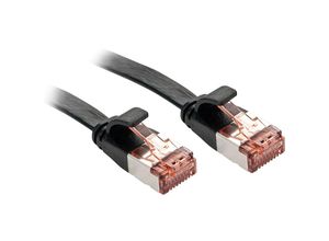 4002888475747 - 47574 RJ45 Netzwerkkabel Patchkabel cat 6 u utp 500 m Schwarz mit Rastnasenschutz 1 St - Lindy