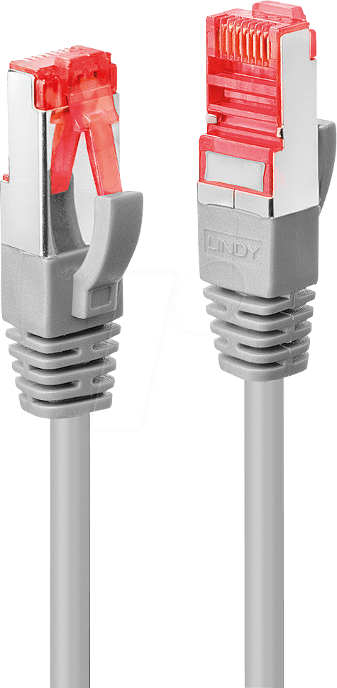 4002888477055 - Grau - lindy 47705 RJ45 Netzwerkkabel Patchkabel cat 6 s ftp 300 m mit Rastnasenschutz 1 St