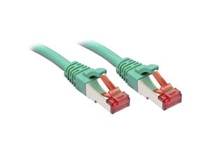 4002888477536 - 47753 RJ45 Netzwerkkabel Patchkabel cat 6 s ftp 1000 m Grün mit Rastnasenschutz 1 St - Lindy