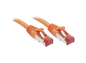 4002888478083 - 47808 RJ45 Netzwerkkabel Patchkabel cat 6 s ftp 150 m Orange mit Rastnasenschutz 1 St - Lindy