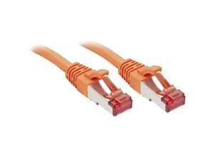 4002888478137 - 47813 RJ45 Netzwerkkabel Patchkabel cat 6 s ftp 1000 m Orange mit Rastnasenschutz 1 St - Lindy