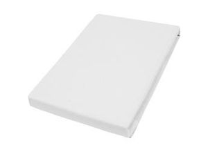 4002895062121 - Elastan-Jersey-Spannbetttuch für Topper 90-100x200 cm Höhe 4-10 cm weiß