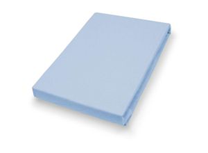 4002895104579 - Jersey-Spannlaken Basic Größe 90-100x200 cm Farbe sky blue - Hahn Haustextilien