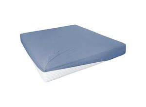 4002895105330 - Elasthan-Feinjersey-Spannlaken Royal Größe 90-120x200-220 cm blau