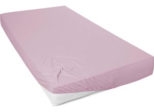 4002895126670 - Spannbettlaken PRIMERA Mako-Jersey Bio Laken Gr B L 180-200 cm x 200 cm 1 St Mako-Jersey 200 x 200 cm 22 cm lila (mauve) GOTS zertifiziert - nachhaltig aus Bio-Baumwolle