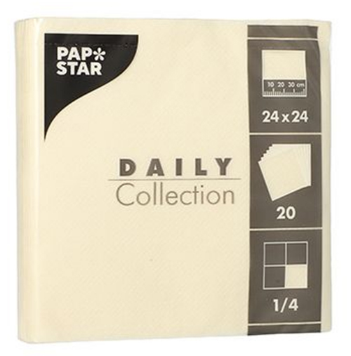 4002911142769 - Servietten Color Collection creme 14276 4002911142769 Papsta