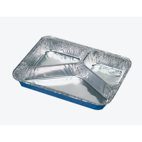 4002911145074 - Menüschalen + Deckel Alu 3-geteilt 760 ml 3 cm x 177 cm x 225 cm 14507 4002911145074 14507 50 Stück