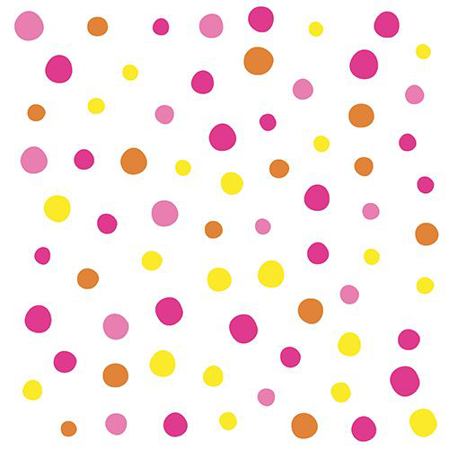 4002911883464 - Motivservietten Colorful Dots 330 x 330 mm pink