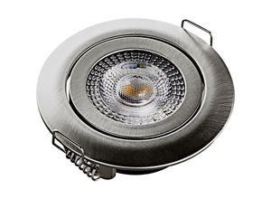 4002940018288 - 500666 DL7202 LED-Einbauleuchte led led fest eingebaut 5 w Silber - Heitronic