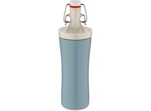 4002942595411 - Trinkflasche KOZIOL PLOPP TO GO Trinkflaschen Gr 425 ml blau (nature flower blue) Thermoflaschen Isolierflaschen und Trinkflaschen CO² neutral Made in Germany Biozirkulärer Kunststoff 425 ml