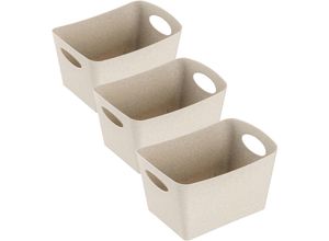 4002942604908 - Organizer KOZIOL BOXXX S beige (recycled desert sand) B128cm H187cm T108cm Kunststoff Aufbewahrungsboxen Aufbewahrungsbox Made in Germany 100% recyceltes Material 1 Liter