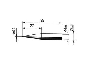 4003008060041 - 842 ud Lötspitze Bleistiftform verlängert Spitzen-Größe 04 mm Inhalt 1 St - Ersa