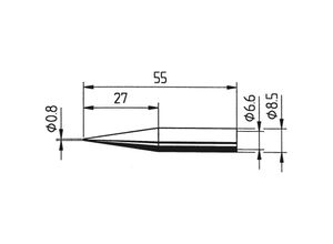 4003008074666 - 842 sd lf Lötspitze Bleistiftform verlängert Spitzen-Größe 08 mm Inhalt 1 St - Ersa 4003008074666 - 842 sd lf Lötspitze Bleistiftform verlängert Spitzen-Größe 08 mm Inhalt 1 St - Ersa