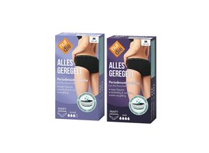 4003015103304 - NUR DIE Probierpack Periodenunterwäsche Alles Geregelt Panty normal + stark - schwarz Größe 36-38 2 St Periodenslip